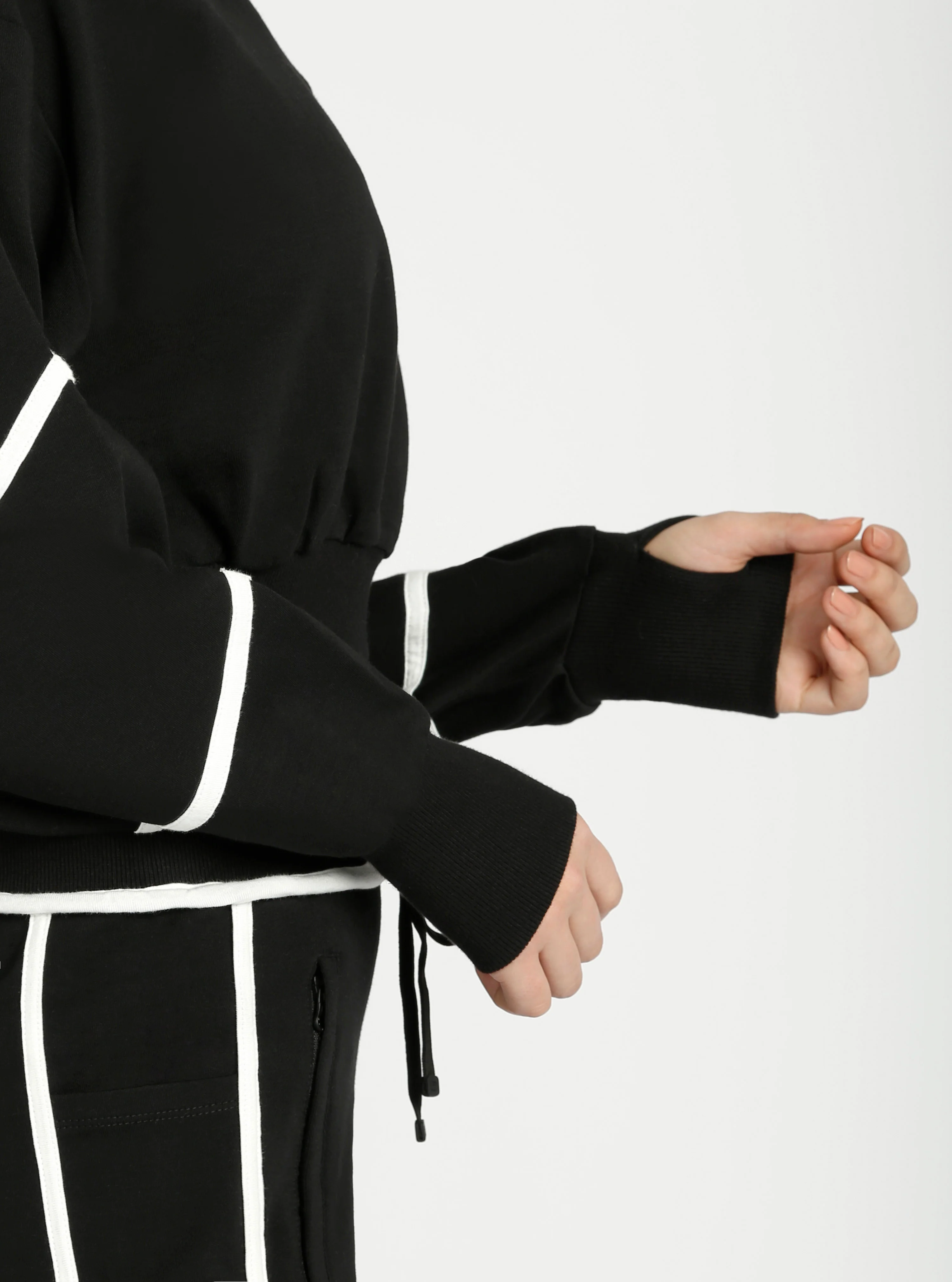 $29 Belina V Neck Sweatshirt Charcoal or Black - FINAL SALE - Image 10