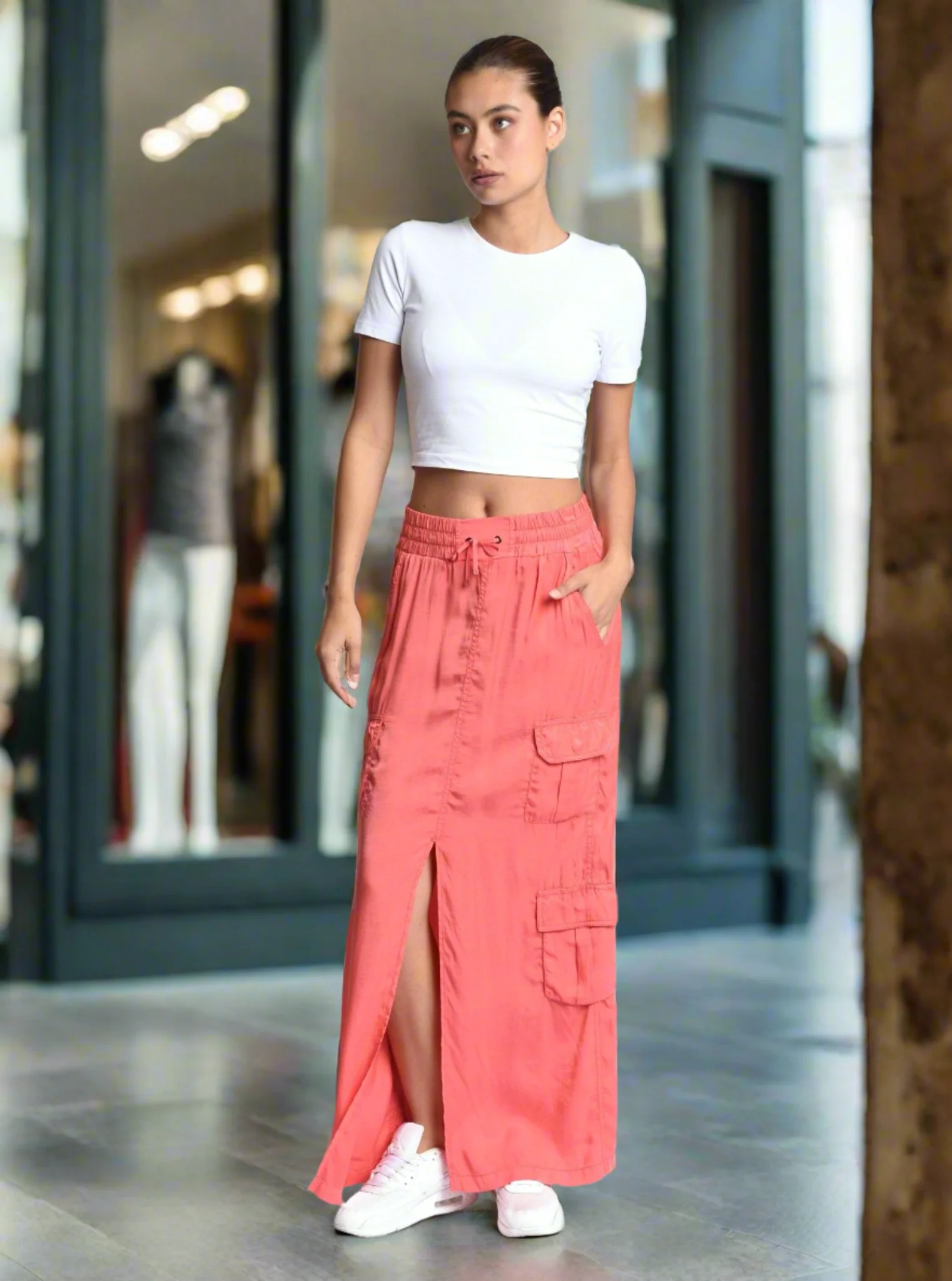 $49-$79 Phoenix Tencel Cargo Skirt - Image 3
