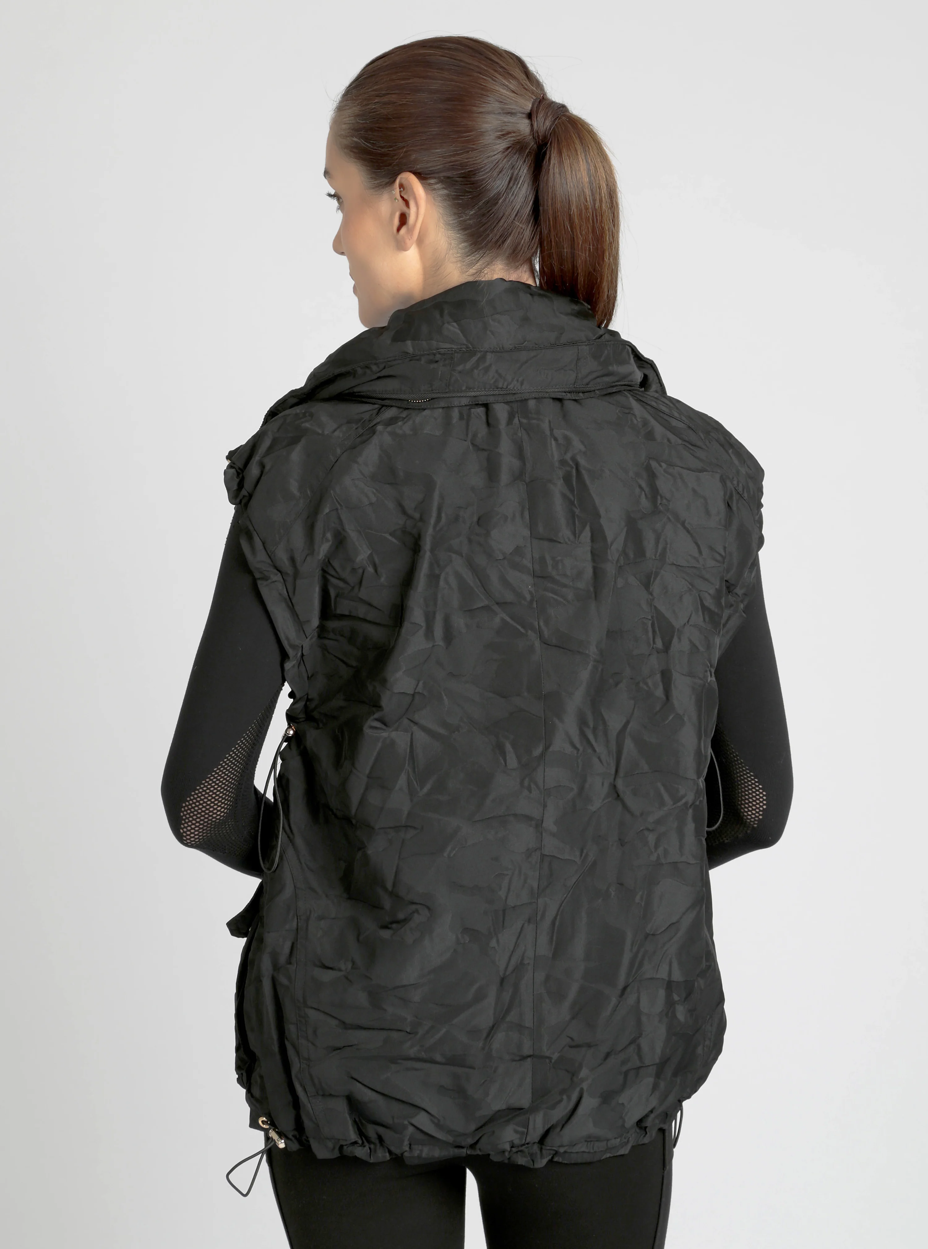 $49 Camo Oversized Svetlana Vest Gold Trims Black or Chocolate - FINAL SALE - Image 18
