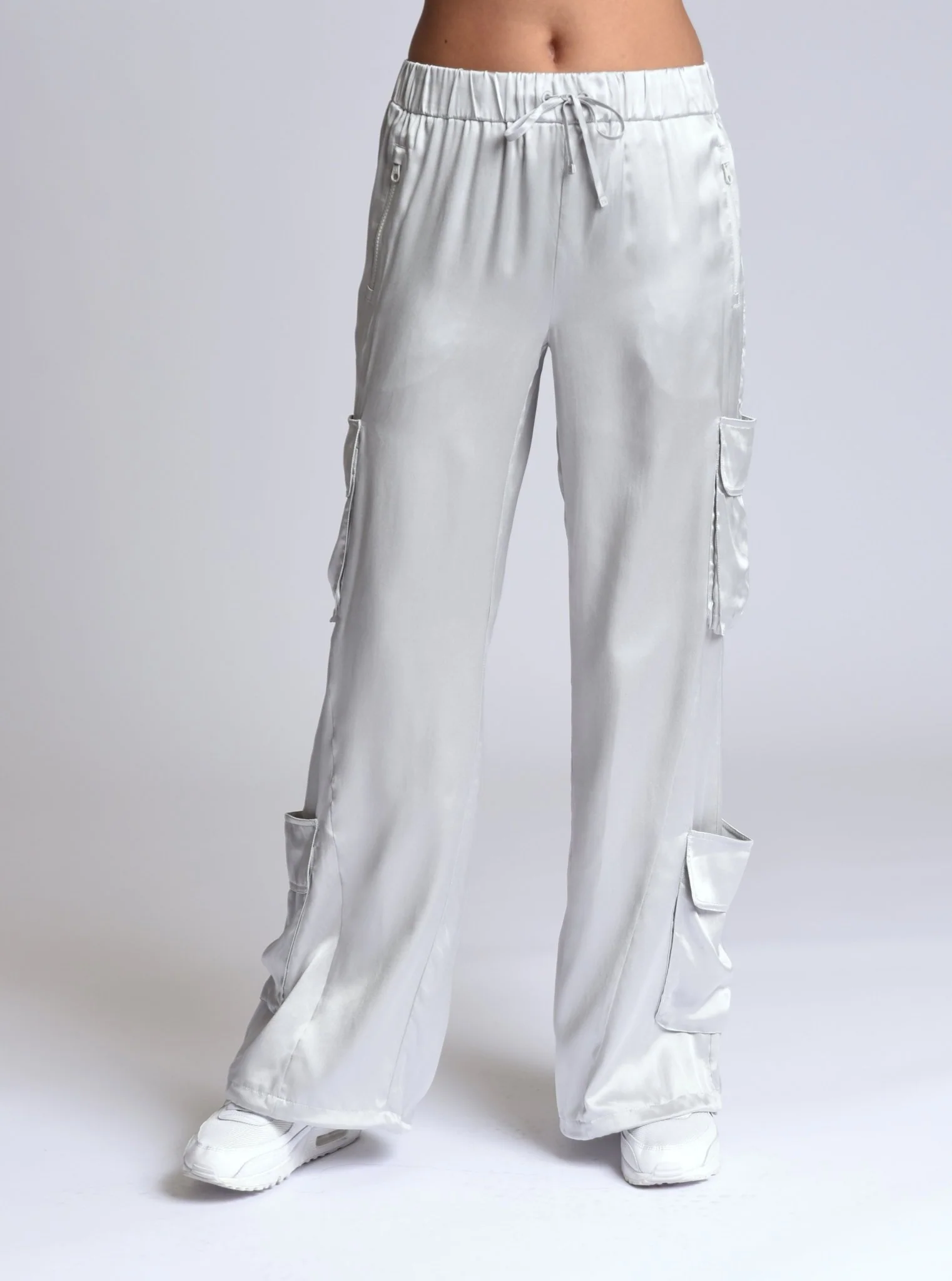 $25 Chelsea Silk Wide Leg Cargo Pant FINAL SALE - Image 10