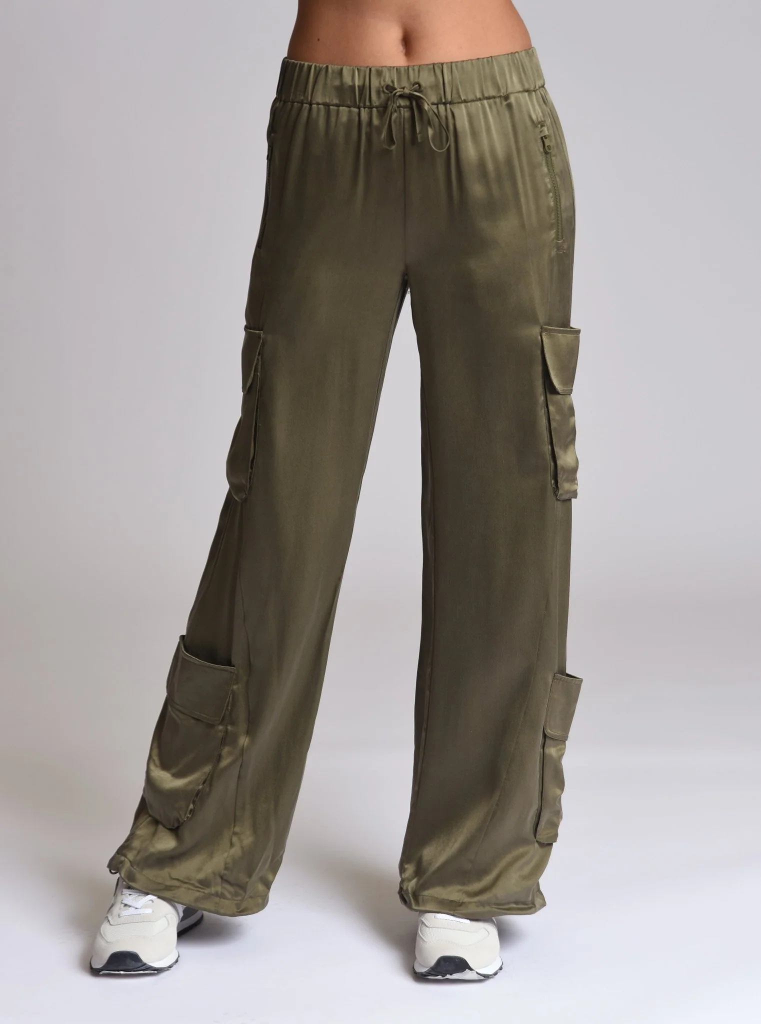 $25 Chelsea Silk Wide Leg Cargo Pant FINAL SALE - Image 16