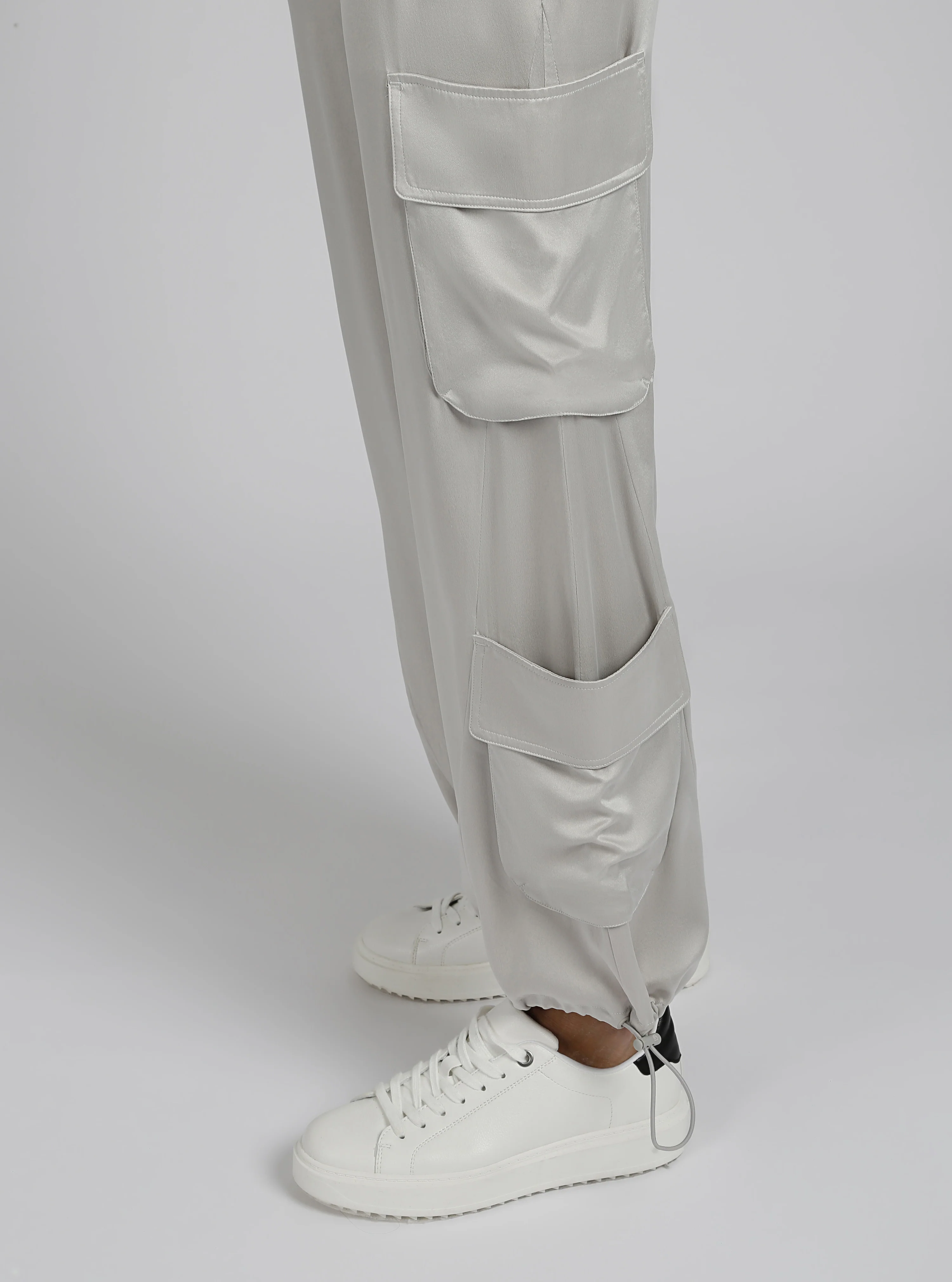 $25 Chelsea Silk Wide Leg Cargo Pant FINAL SALE - Image 9