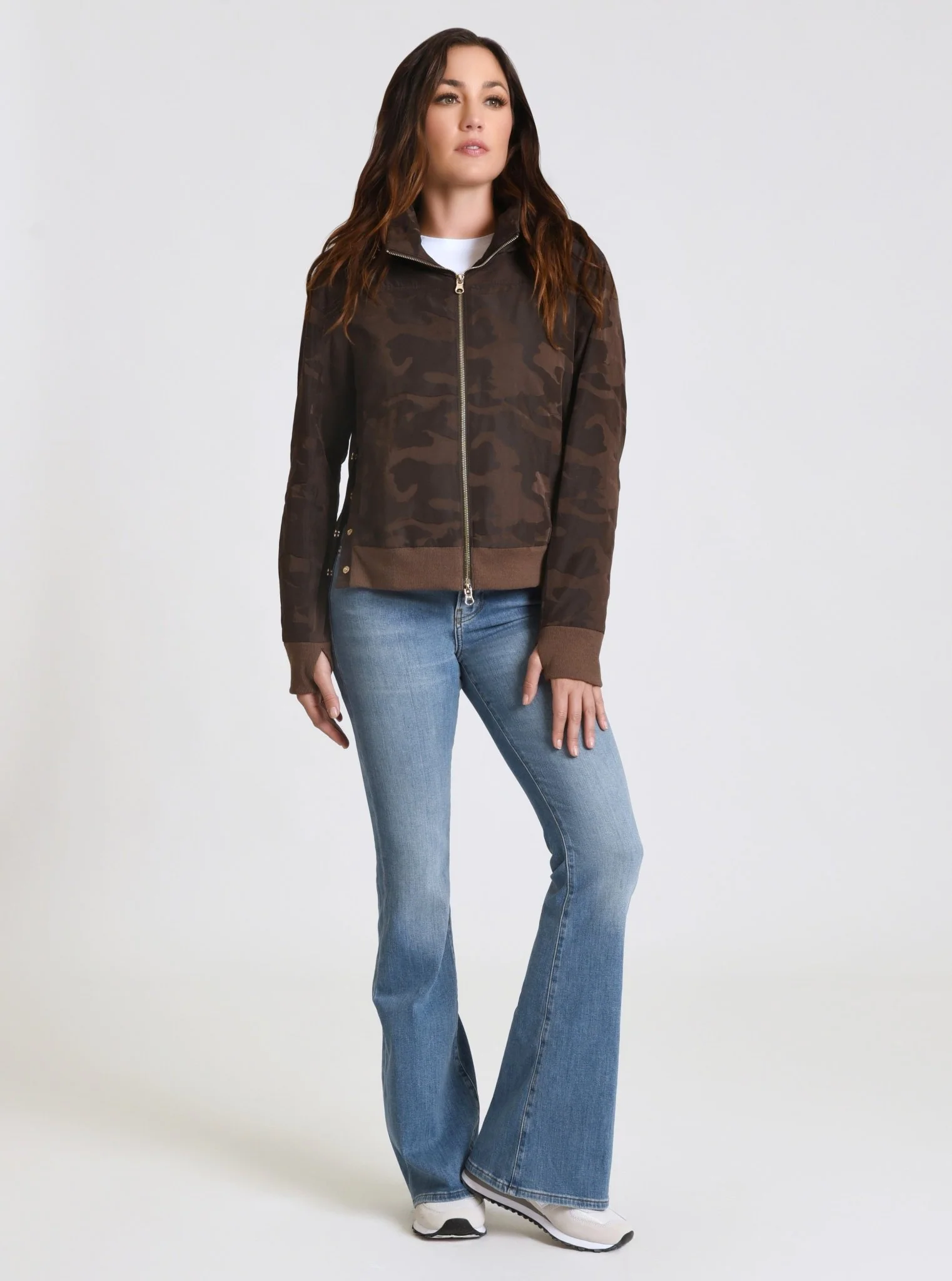 $49 Chocolate Violette Gold Camo Bomber - FINAL SALE - Image 10