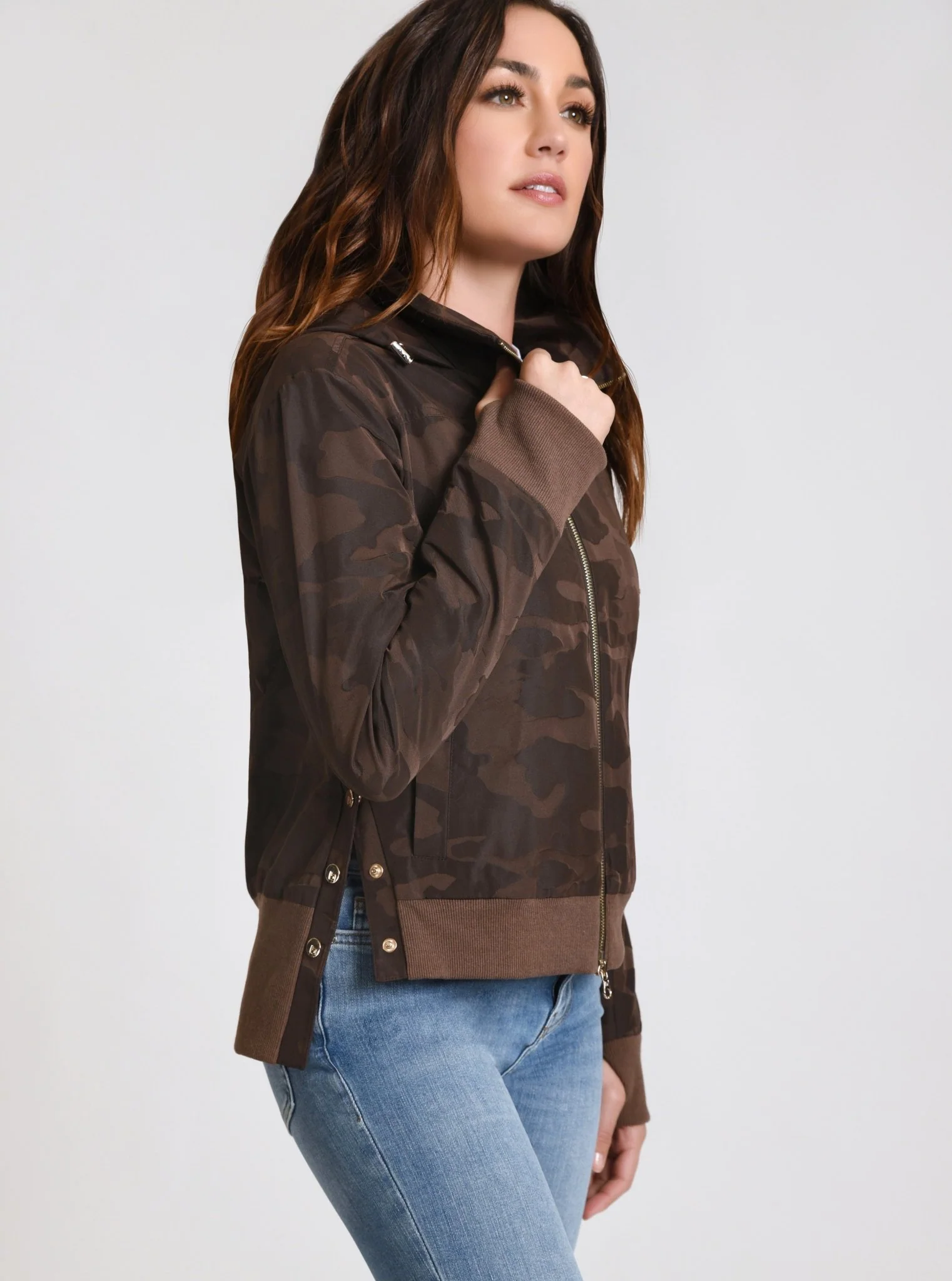 $49 Chocolate Violette Gold Camo Bomber - FINAL SALE - Image 8
