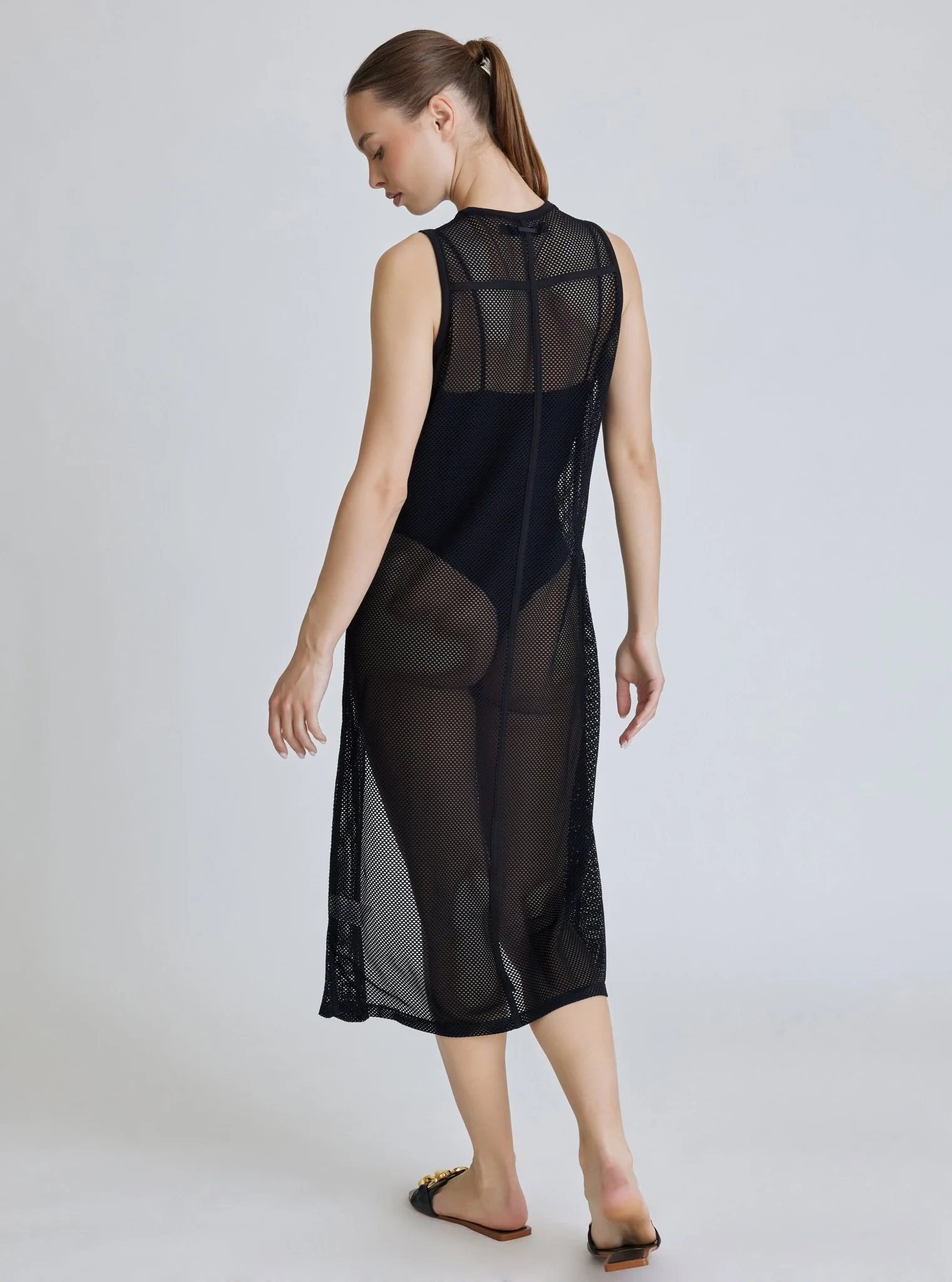 $49 Taiyo Mesh Tunic - Black - FINAL SALE - Image 3
