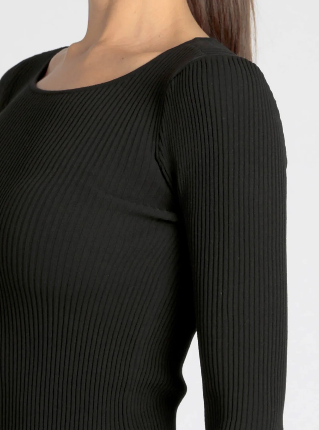 $49 Two Tone Rib Long Sleeve Top FINAL SALE - Image 3