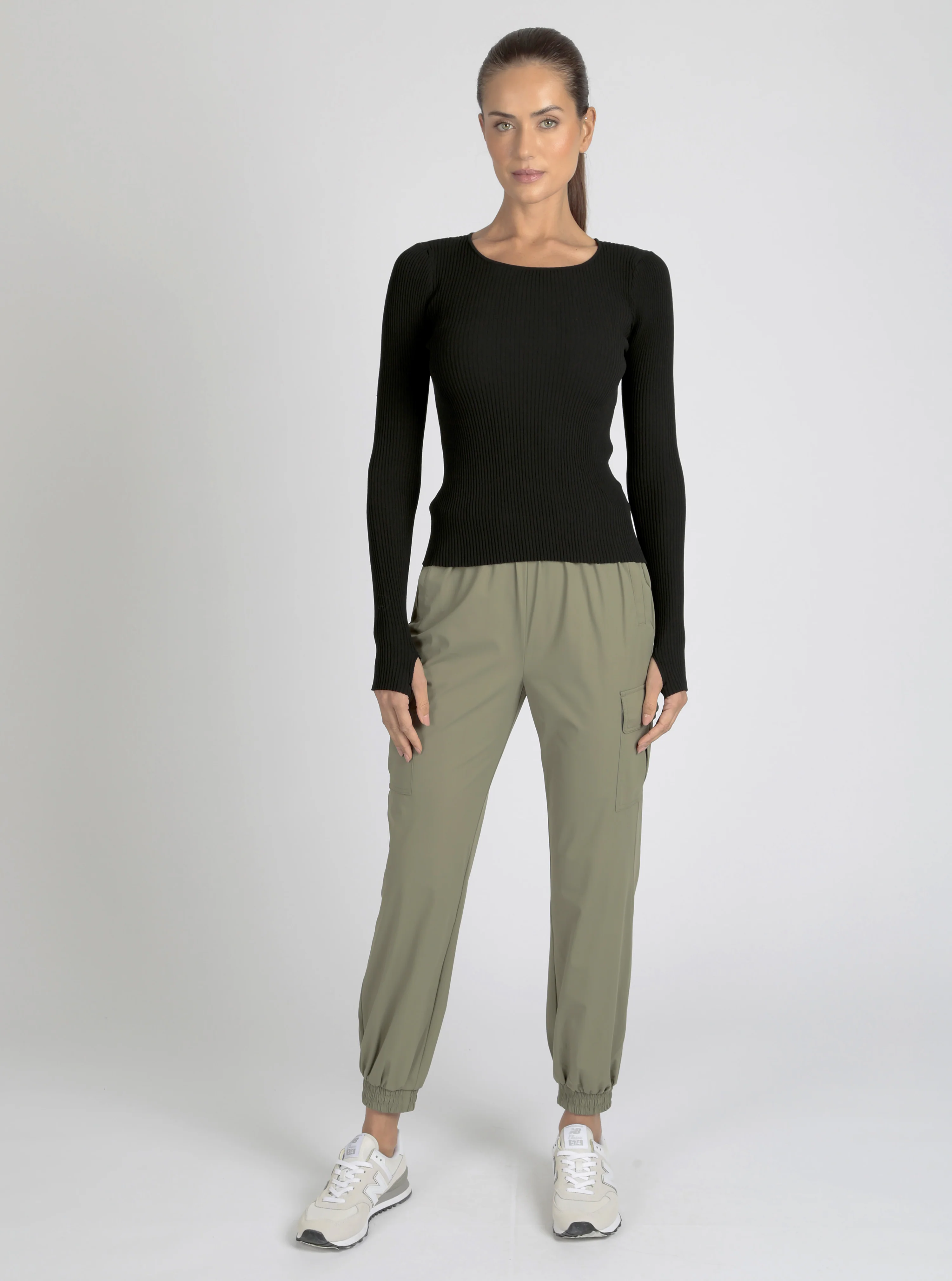 $49 Two Tone Rib Long Sleeve Top FINAL SALE - Image 5