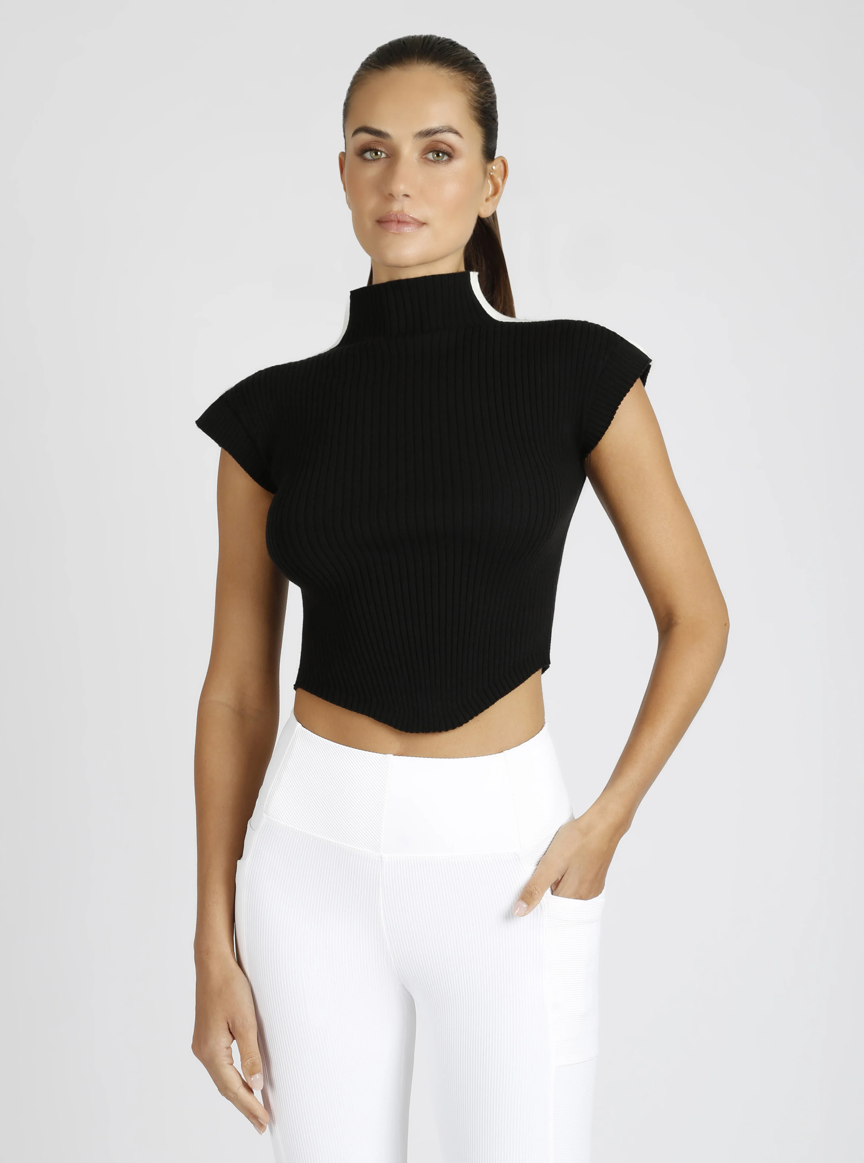 $59 Brianna Mock Neck Top - FINAL SALE - Image 5