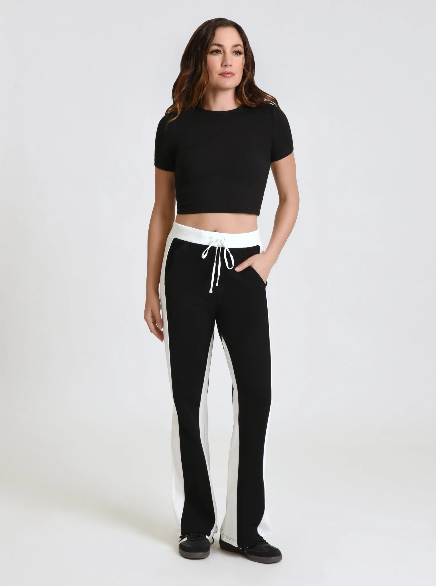 $59 Color Blocked Wide Leg Pant FINAL SALE - Image 3