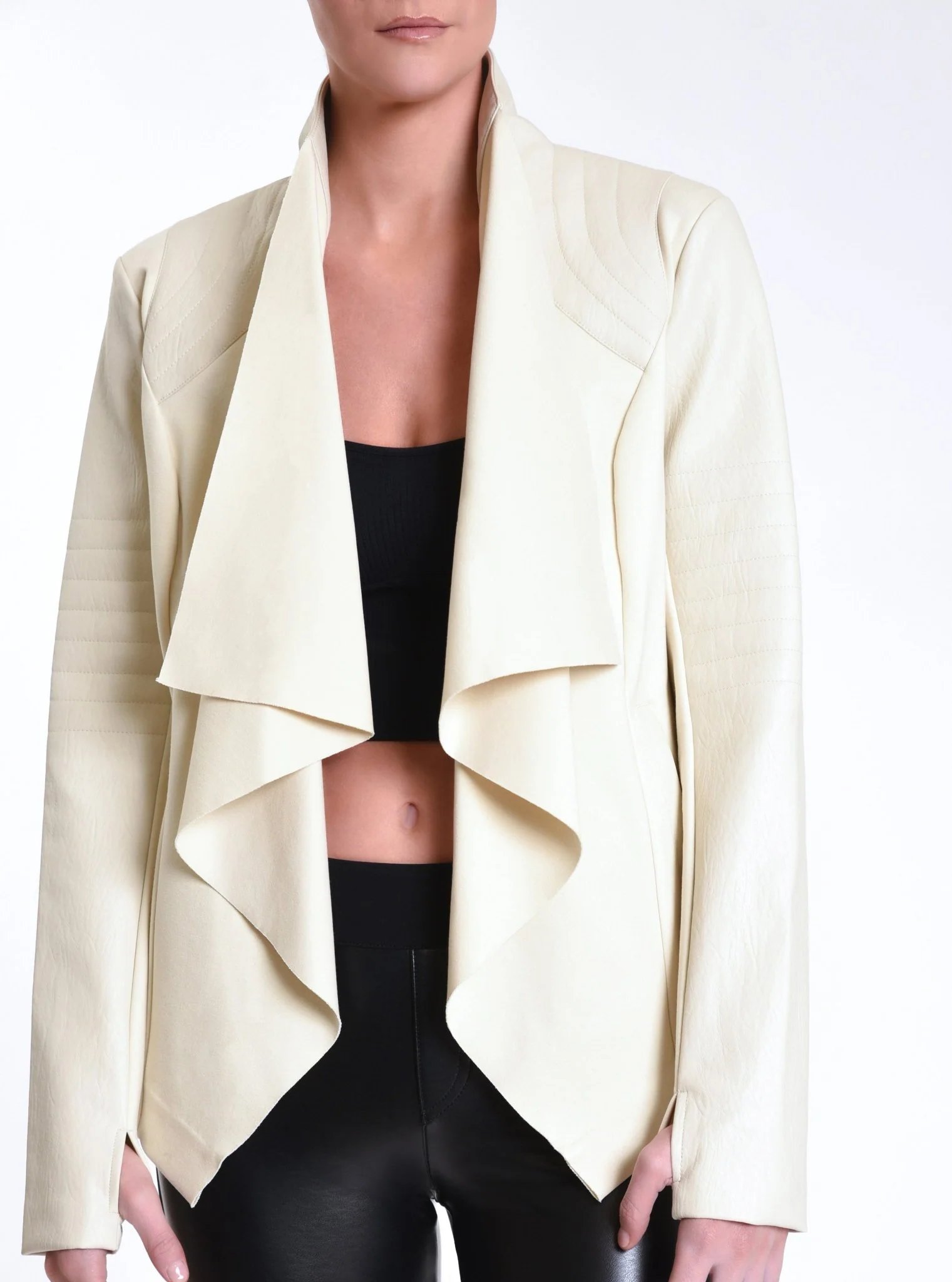 $99-$129 Drape Front Jacket - Image 10