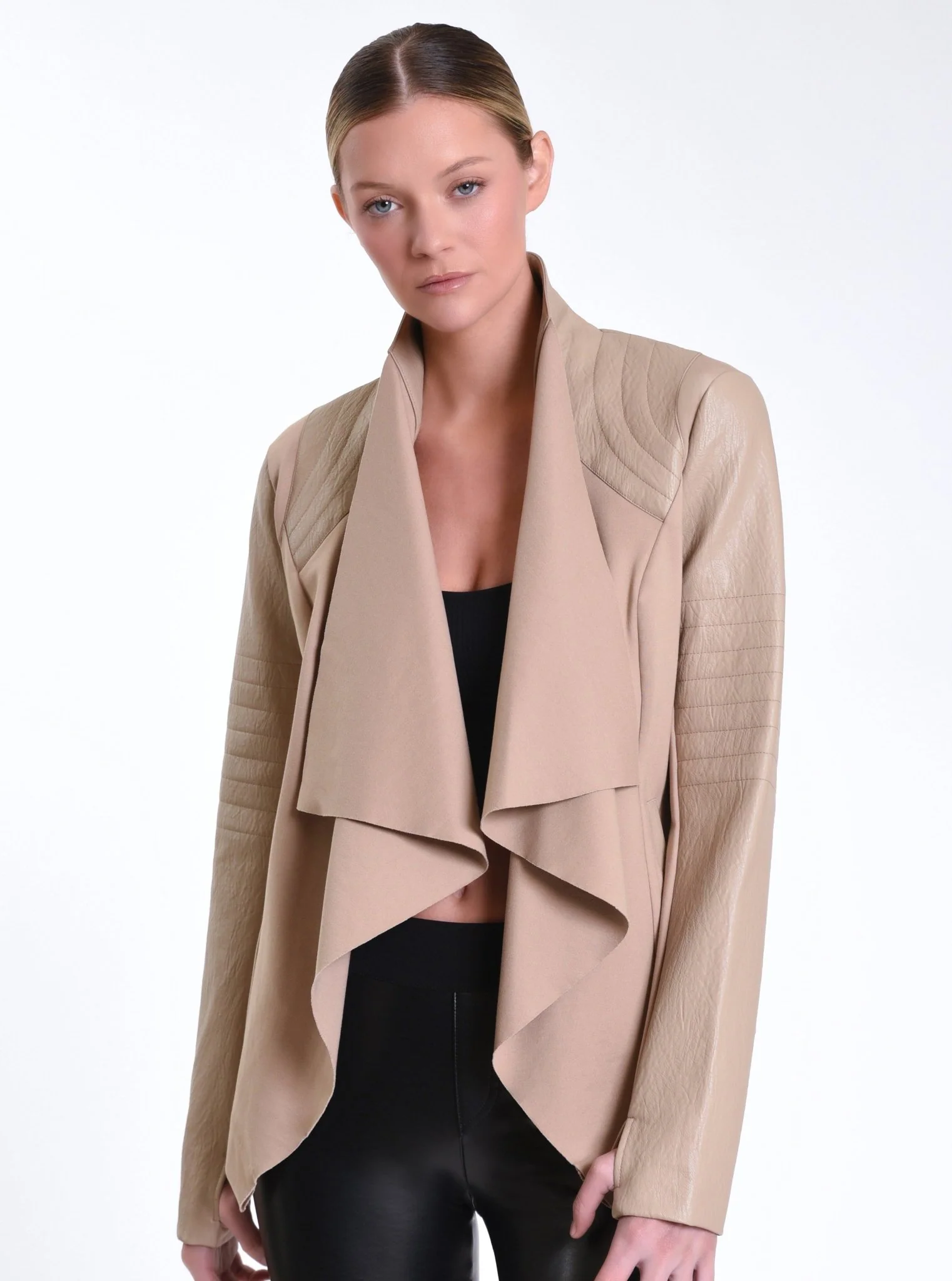 $99-$129 Drape Front Jacket - Image 11