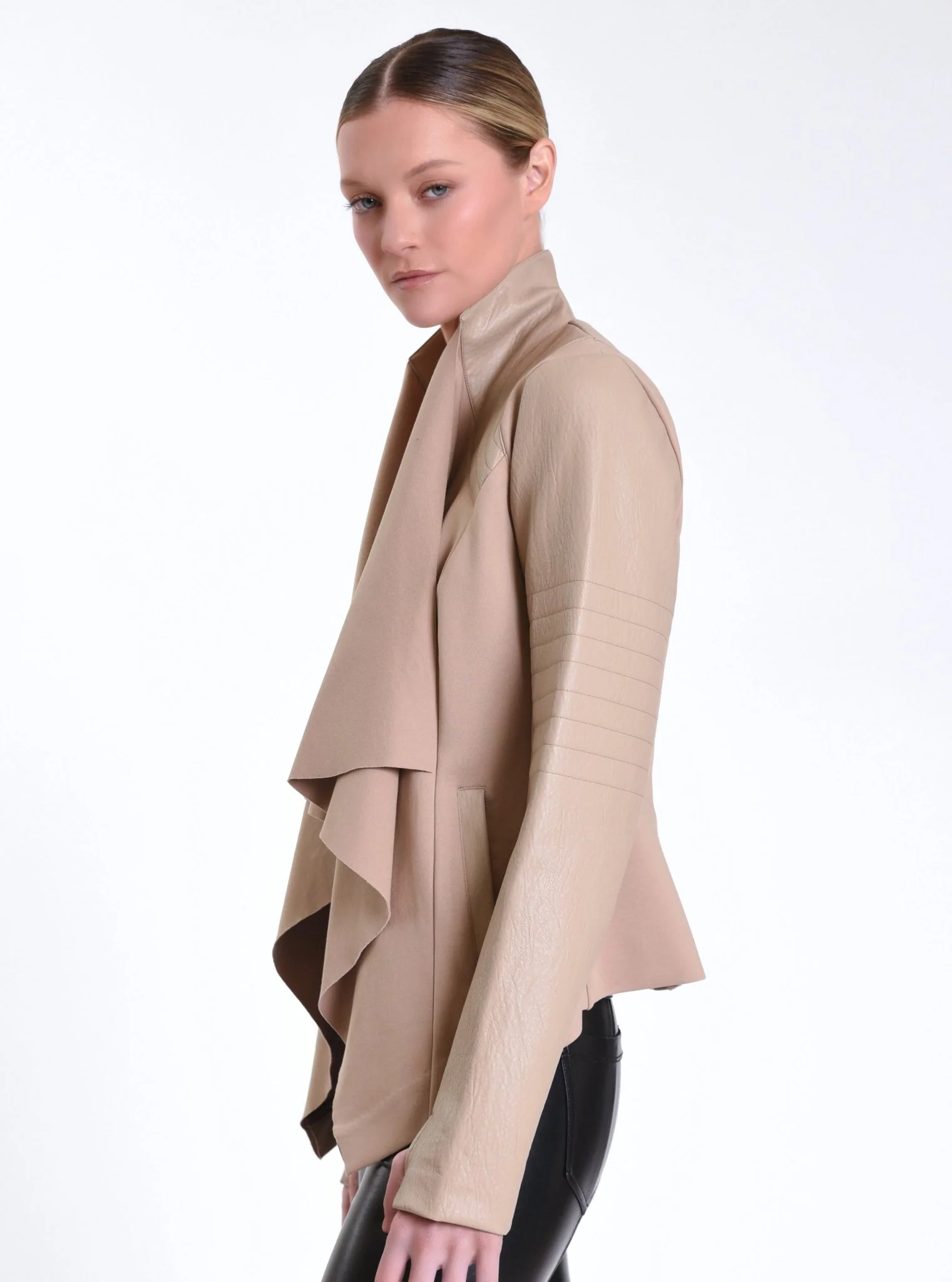$99-$129 Drape Front Jacket - Image 15