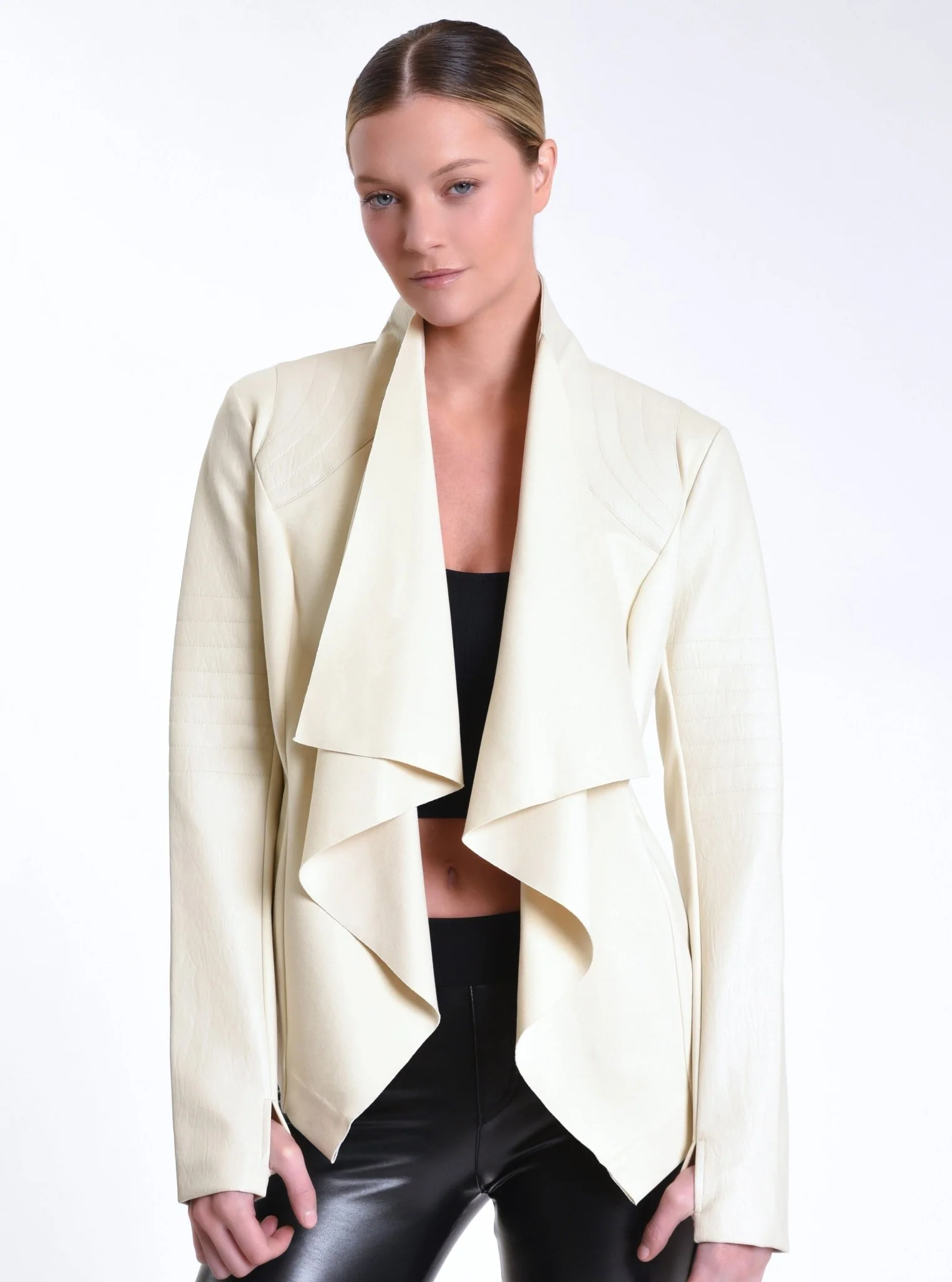 $99-$129 Drape Front Jacket - Image 8