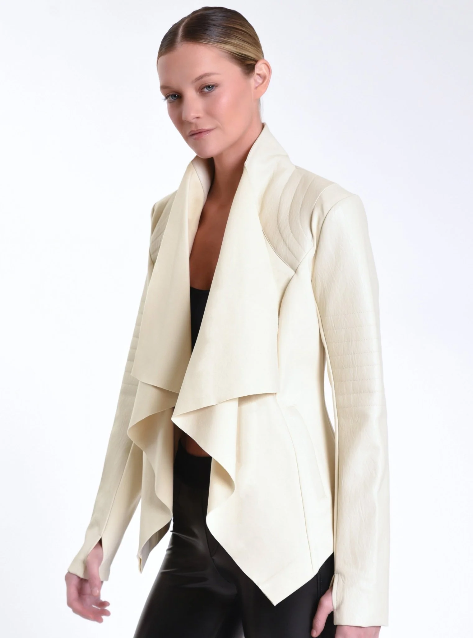$99-$129 Drape Front Jacket - Image 9
