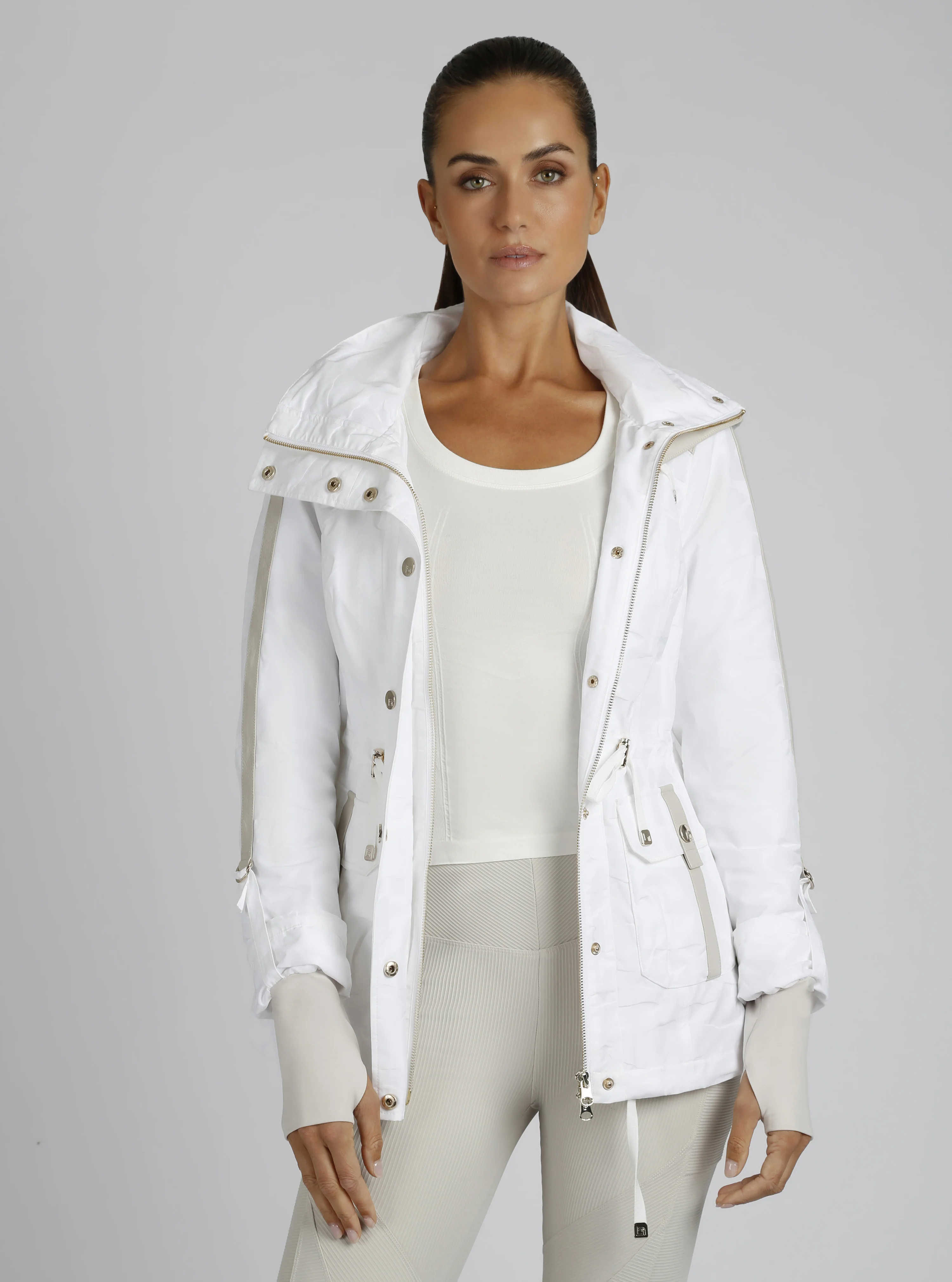 $99 Camo Sport Anorak Gold Trims - WHITE - FINAL SALE - Image 10
