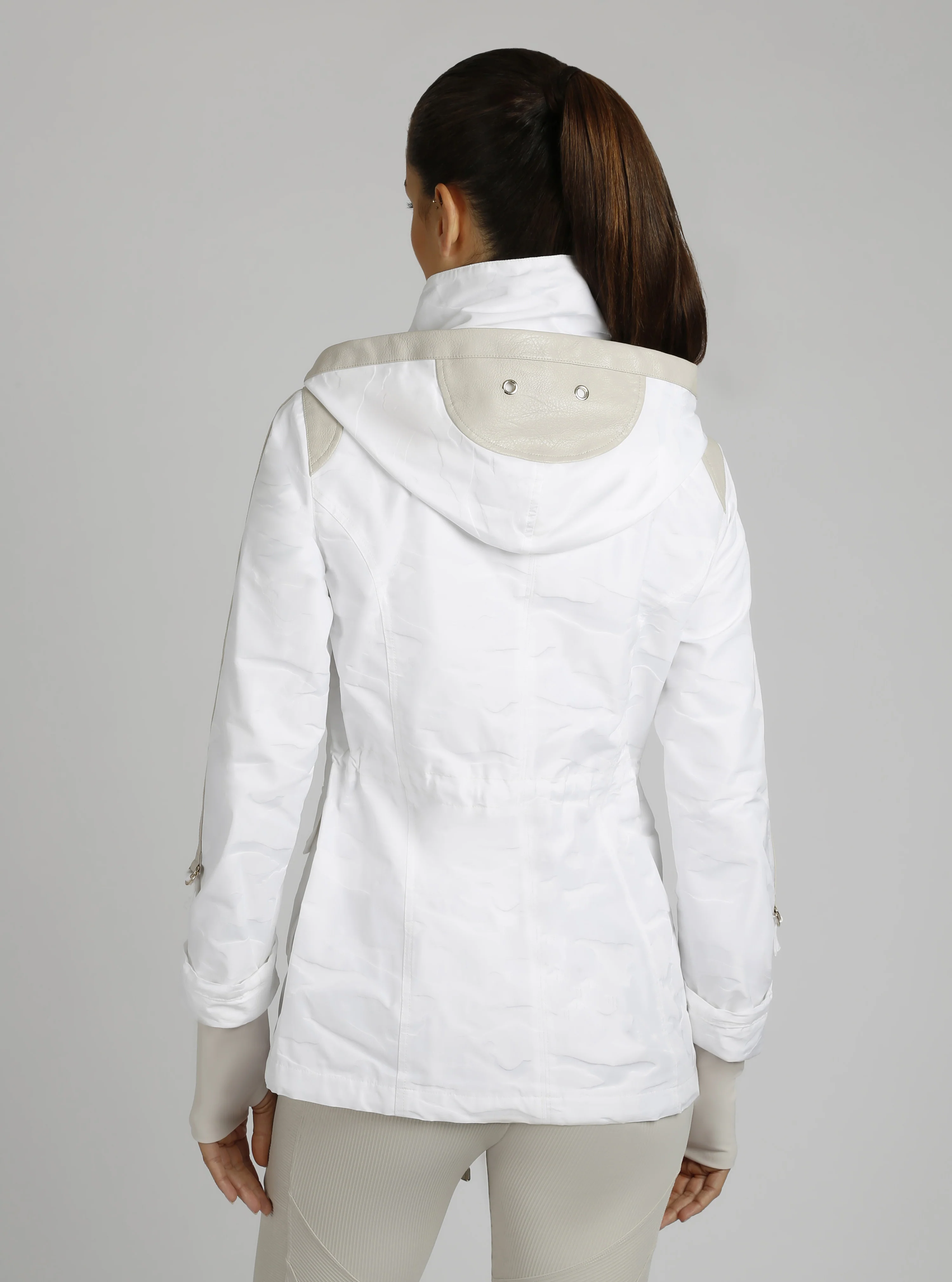 $99 Camo Sport Anorak Gold Trims - WHITE - FINAL SALE - Image 6