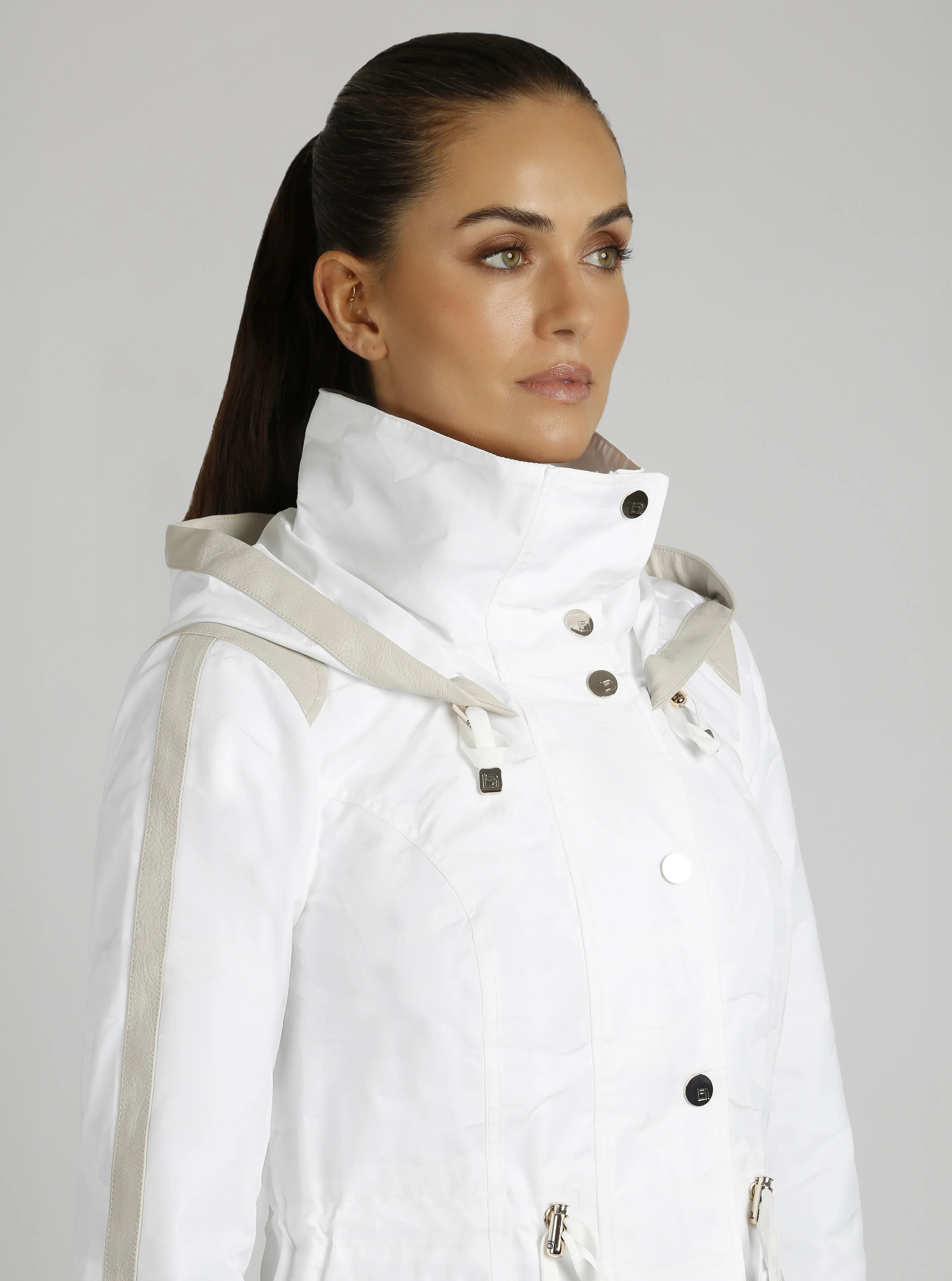 $99 Camo Sport Anorak Gold Trims - WHITE - FINAL SALE - Image 9