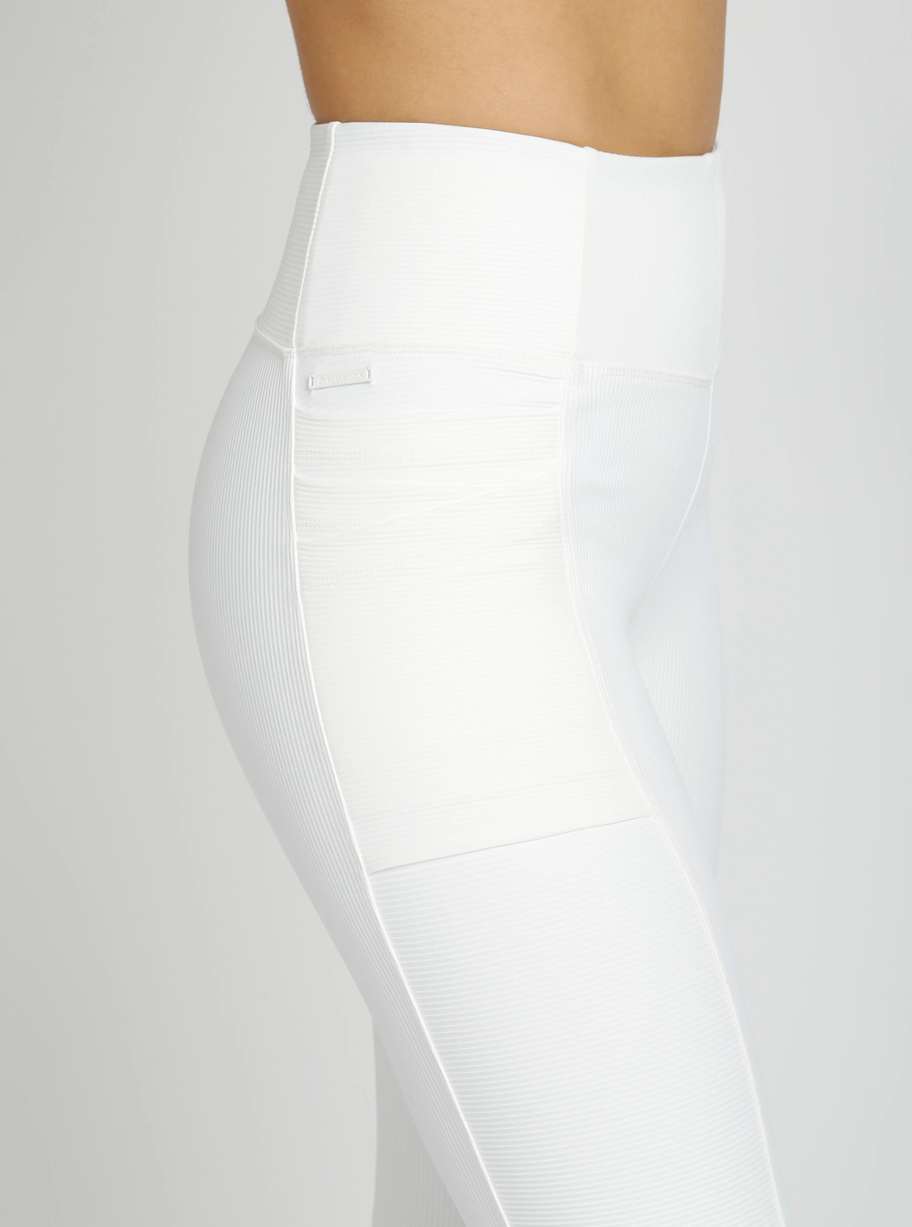 $99  Directional Rib Bootcut Pant Chalk or Bright White - FINAL SALE - Image 6