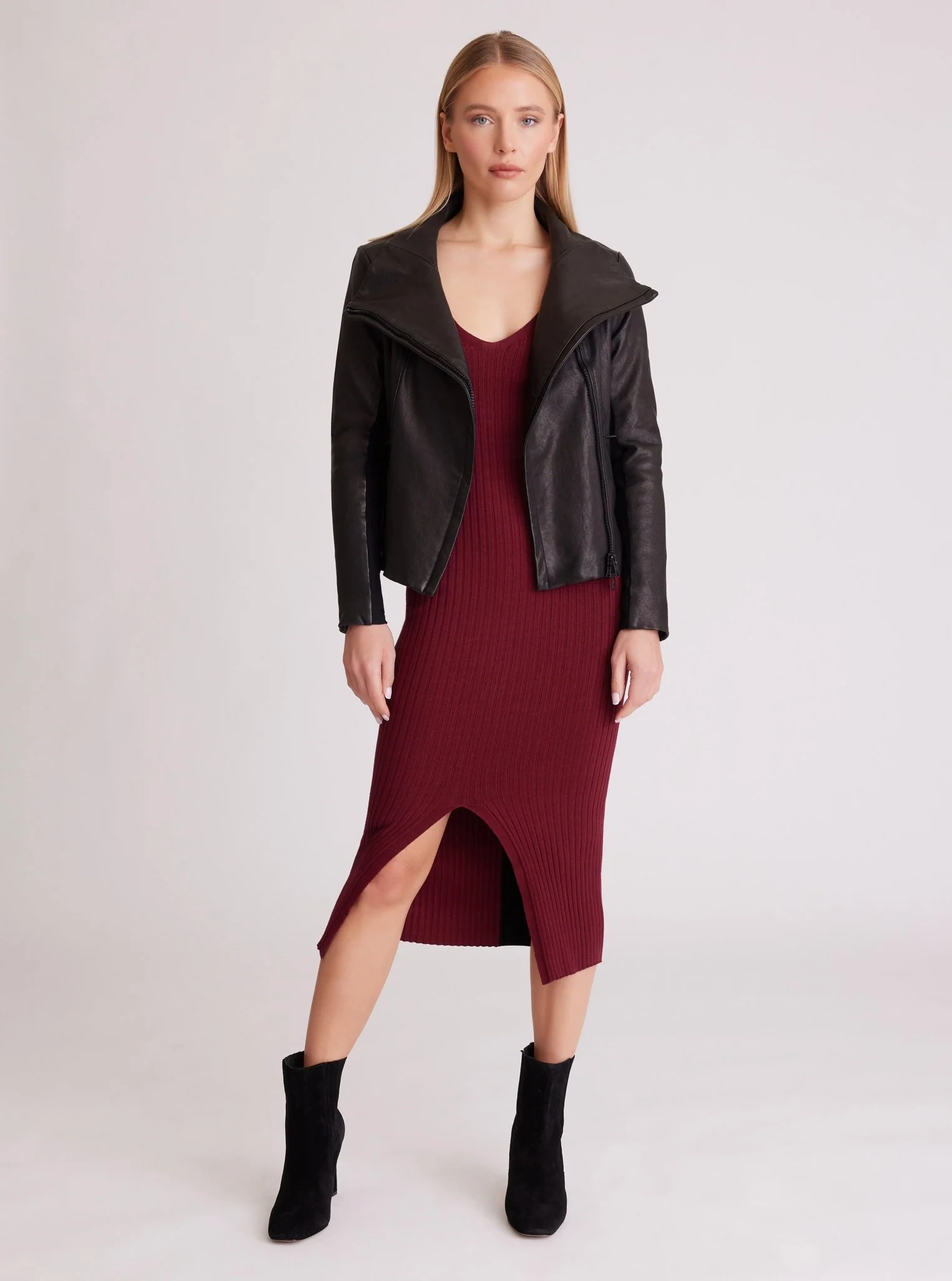 Funnel Neck Moto Jacket - FINAL SALE - Image 7